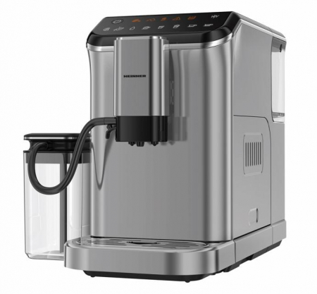 Espressor automat Heinner Genesis HEMA-D20DGREY, 1350W, 20 bar, recipient lapte, capacitate rezervor apa 1.5L, capacitate compartiment boabe 190g, Gri [4]
