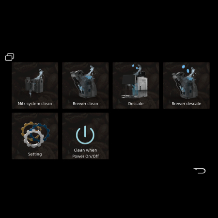 Espressor automat Samus Magnifique 19, Putere 1200-1450 W, 19 bari, Rezervor apa 1.7 L, Recipient cafea boabe 250 g, 20 tipuri bauturi, Inaltime reglabila duze cafea [11]