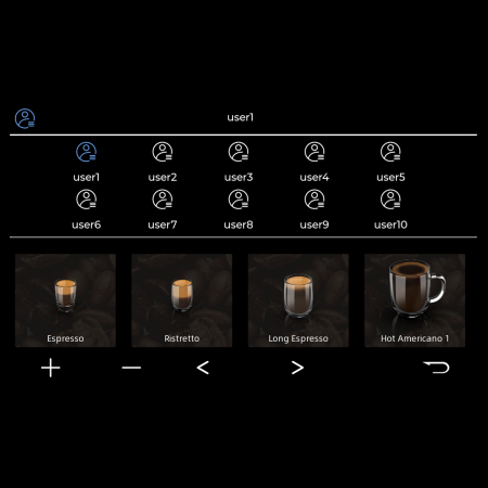 Espressor automat Samus Magnifique 19, Putere 1200-1450 W, 19 bari, Rezervor apa 1.7 L, Recipient cafea boabe 250 g, 20 tipuri bauturi, Inaltime reglabila duze cafea [10]