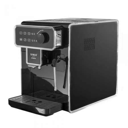 Espressor cafea Samus Automatico, automat, rasnita incorporata, cafea boabe,, 5 nivele de macinare, sistem cappuccino, oprire automata, protectie supraincalzire, Negru [4]