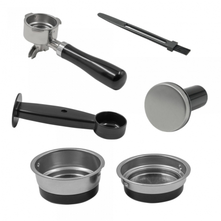 Espressor cafea Samus Maestro 20, cu rasnita incorporata, cafea macinata/ cafea boabe, 20 bar,  capacitate rasnita 200 g, filtru dublu din inox, afisaj analogic al presiunii, Inox [7]