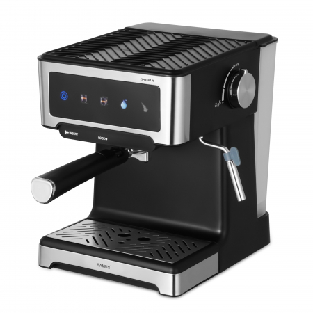 BUCATARIE - Espressor manual Samus Espressia 20, 20 bar, control tactil, ecran IMD, 3 funcții (1 ceașcă/2 cești/apă caldă), rezervor 1,8 L, duză abur, 1150 W, negru-inox