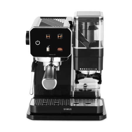 BUCATARIE - Espressor Samus Flavour 20, 20 bari, Rasnita de cafea integrata 115 g, Putere 1350 W, Rezervor de apa transparent detasabil 0.9 litri