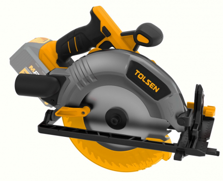 BRICOLAJ - Ferastrau circular tolsen pe acumulator 20 v li-ion, 190mm, 3800 / min, industial