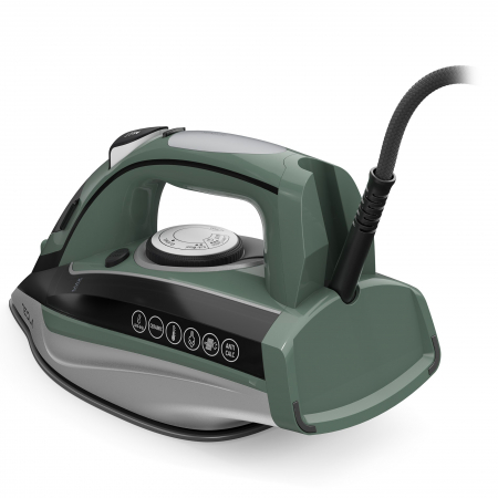 Fier de calcat cu iPump, Tesla IR600BGP, 3000 W, Sensor maner, Abur vertical, rezervor 400 ml, 65g/min, Autocuratare, Oprire automata, cablu 2.5 m, Verde [2]