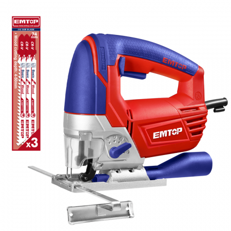 Fierastraie electrice - Fierăstrău pendular electric EMTOP EJSW5701, 570W, 800-3000 rpm, funcție pendul, 3 lame incluse