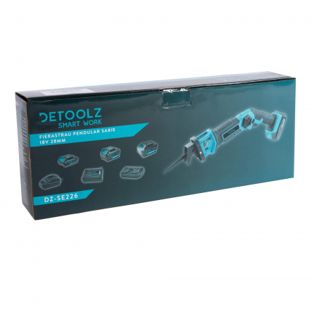 Fierastrau pendular de tip sabie, pe acumulator 18V, 28mm, 2200 rpm, Detoolz DZ-SE226 [9]