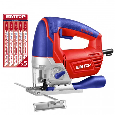 Fierastraie electrice - Fierăstrău pendular electric EMTOP EJSW8001, 800W, 800-3000 rpm, funcție pendul, 5 lame incluse