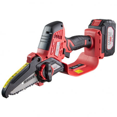 Fierastraie electrice - Fierastrau Raider pe acumulator, lama 100mm, SDS, lant 1/4", pinteni 1.1mm, tensiune 20 V, 4Ah, RDP-CLGP20