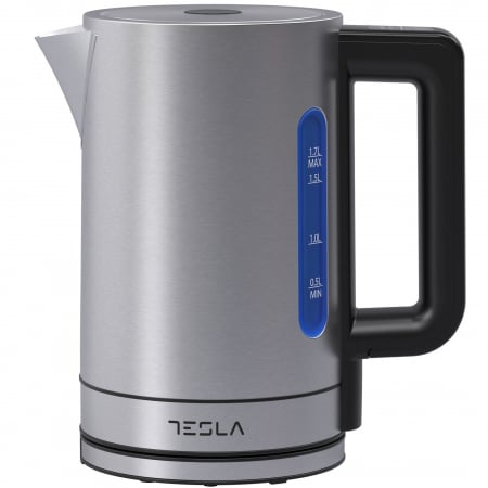 Produse HORECA - Fierbator Tesla KT550BXD, 1.7L, 2200W, control electronic, temperatura reglabila, oprire automata, Functie mentinere cald, Inox