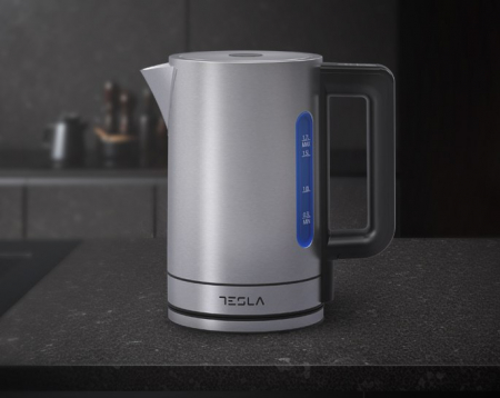 Fierbator Tesla KT550BXD, 1.7L, 2200W, control electronic, temperatura reglabila, oprire automata, Functie mentinere cald, Inox [4]
