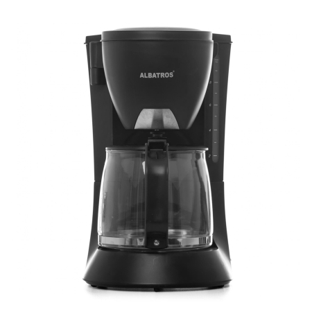 Espressoare, cafetiere si rasnite - Filtru de cafea Albatros Verona Black 2, 8–10 cești, 680 W, 1.2 L, cană sticlă, negru