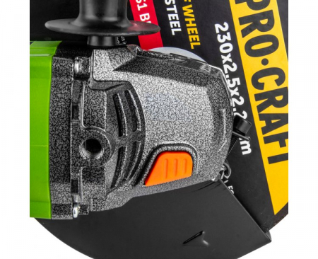 Flex Polizor Unghiular Procraft PW 2550, 2.55 kW, 6500 rpm, Panza 230 mm, pornire lenta + Maner 180 grade [9]