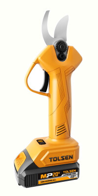 Foarfeca electrica pentru gradina cu 2 baterii li-ion 2 ah,  20v, 30mm, tolsen, industrial [1]