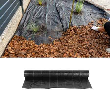 Folie Agrotextil pentru mulcire, rola 1,2m x 100m, grad 100 gr/m2, polietilena [2]