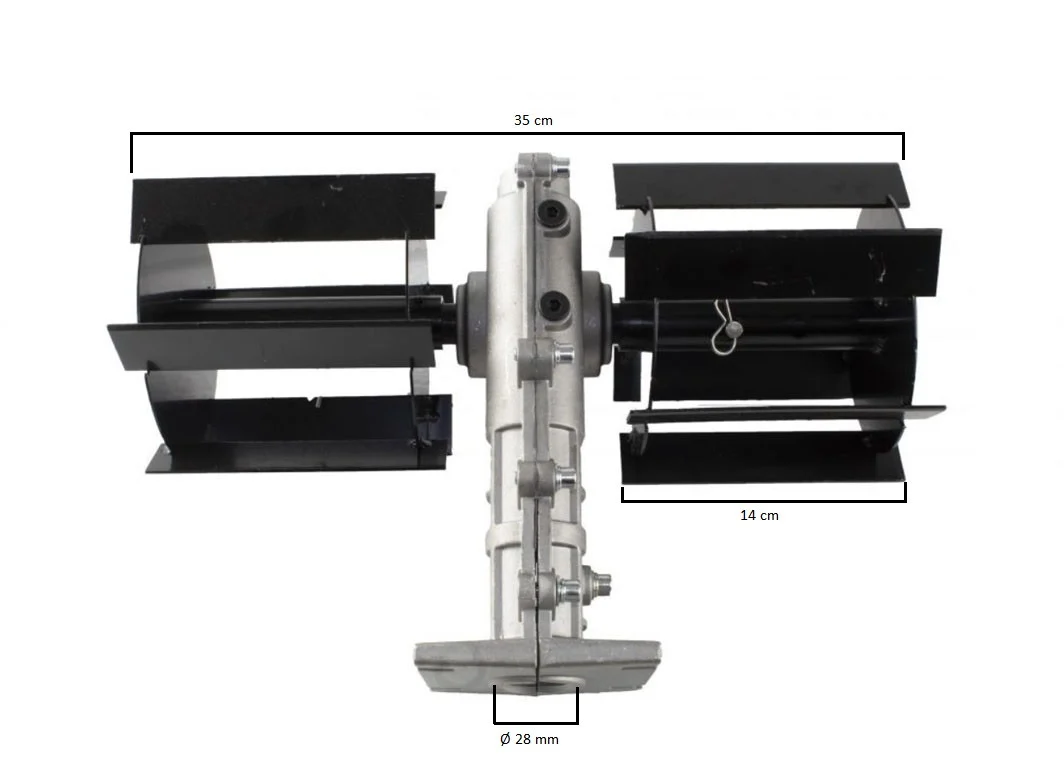 Piese si consumabile pentru MOTOCOSITORI - Freza de pamant, prasitoare pentru motocoasa 28 mm x 9T, compatibil cu Procraft, Baikal, Moghilev, Elefant, Yamamoto, Kratos, Partner, Fermer
