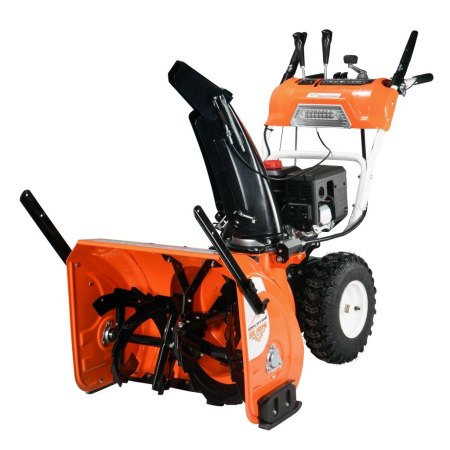 Freze de zapada - Freză de zăpadă Himalaya 602, motor Loncin 7 CP, 212 cc, pornire electrică, transmisie cu pinioane, lățime de lucru 66 cm, adâncime 51 cm, refulare până la 11 m, 6+2 viteze