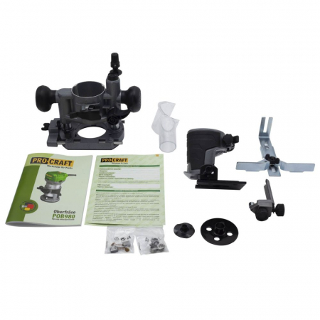 Freza lemn ProCraft POB980, 710W, 33000 Rpm, 3 Baze incluse [3]
