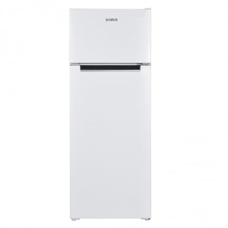 BUCATARIE - Frigider cu 2 usi Samus SW284E, 206 litri, clasa E, inaltime 143 cm, termostat reglabil, usi reversibile, lumina interioara tip LED, picioare reglabile, Alb