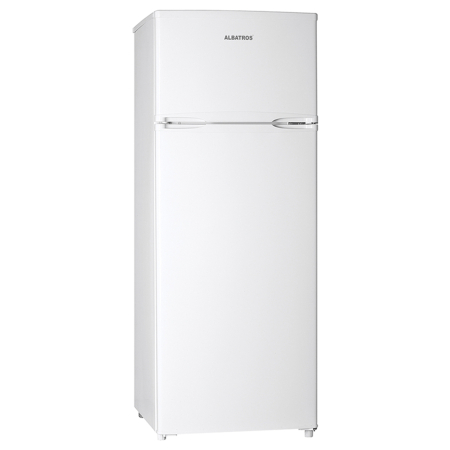 Frigidere - Frigider cu congelator, FA205IME, 151 L, Motor Inverter, Clasa E, Dezghetare Automata, Usi Reversibile, Iluminare LED, Alb