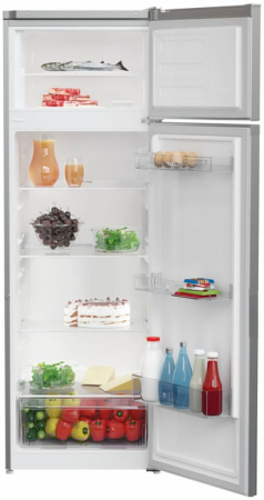 Frigider cu doua usi ARCTIC AD54280M40S, 250 l, 54 x 57.4 x 160.6 cm,	Raft XXL Bottle, Termostat ajustabil, Mix Zone, Eco LED, Clasa E, Argintiu [1]