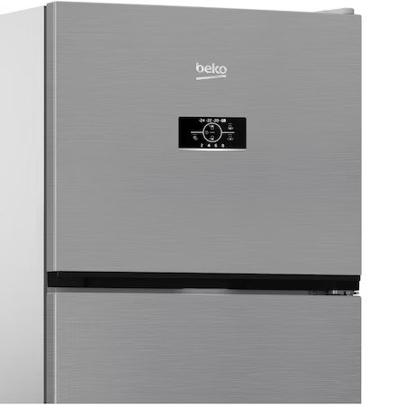 Frigider cu doua usi Beko B3RDNE504HXB, 477 L, No Frost, HarvestFresh, Display, AeroFlow, XXL Bottle holder, Clasa E, H 186,5 cm, Metal Look [5]
