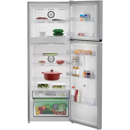 Frigider cu doua usi Beko B3RDNE504HXB, 477 L, No Frost, HarvestFresh, Display, AeroFlow, XXL Bottle holder, Clasa E, H 186,5 cm, Metal Look [3]