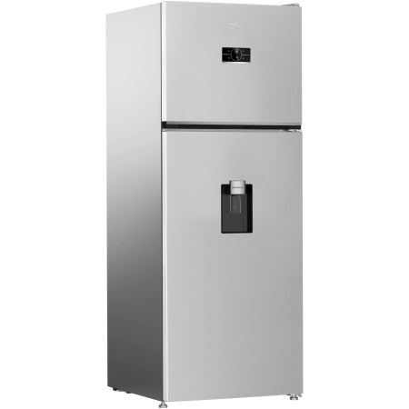 Frigider cu doua usi Beko B5RDNE504LDM, 477 L, HarvestFresh, AeroFlow, Everfresh+, No Frost, Slim tank water dispenser, Display, Clasa E H 186.5 cm, Glossy Grey [1]