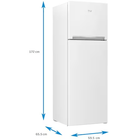 Frigider cu doua usi Beko RDNE350K30WN, 313 L, NeoFrost Dual Cooling, HarvestFresh, AeroFlow, Display, Compresor ProSmart Inverter, Clasa F, H 172 cm, Alb [3]