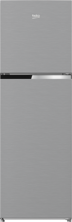 Aparate frigorifice - Frigider cu doua usi Beko RDNT271I30XBN, 250 L, clasa F, Consum zilnic energie (kWh): 0.673 kWh/zi,  NeoFrost, Congelator NoFrost, H 165 cm, Metal Look