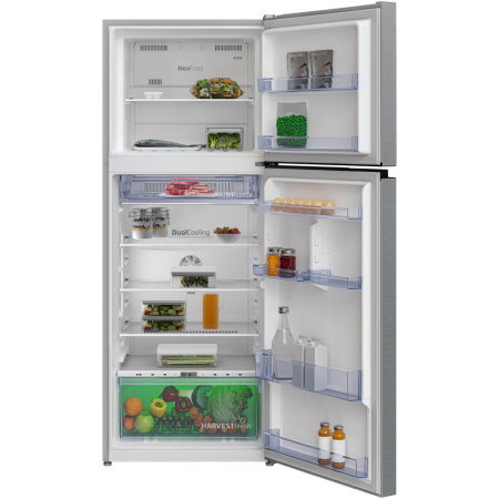 Frigider cu doua usi Beko RDNT401E40SZXBN, 375 l, NeoFrost Dual Cooling, HarvestFresh, NutriFreeze, Display touch control, No Frost Freezer, Clasa E, H 172 cm, Inox [3]