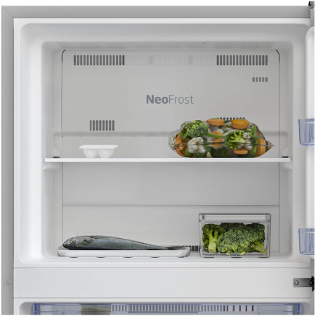 Frigider cu doua usi Beko RDNT401E40SZXBN, 375 l, NeoFrost Dual Cooling, HarvestFresh, NutriFreeze, Display touch control, No Frost Freezer, Clasa E, H 172 cm, Inox [5]