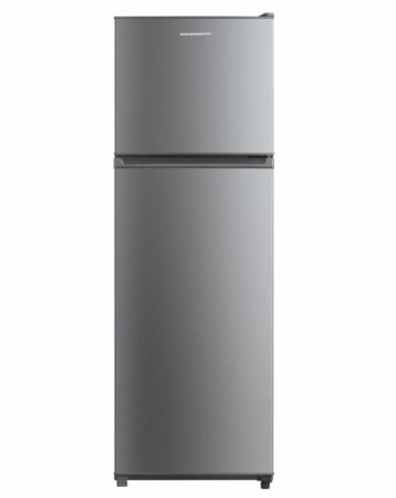 BUCATARIE - Frigider cu doua usi Heinner HF-M294SE++, 294 l, Clasa E, Lumina LED, Usi reversibile, Argintiu