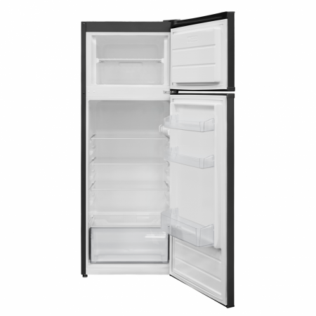 Frigider cu doua usi Heinner HF-V212BKE++, 212 l, Less Frost, Iluminare LED, Clasa E, H 144 cm, Negru [1]