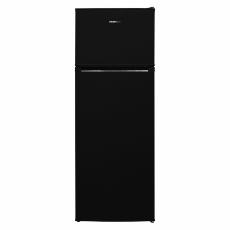 Aparate frigorifice - Frigider cu doua usi Heinner HF-V212BKE++, 212 l, Less Frost, Iluminare LED, Clasa E, H 144 cm, Negru