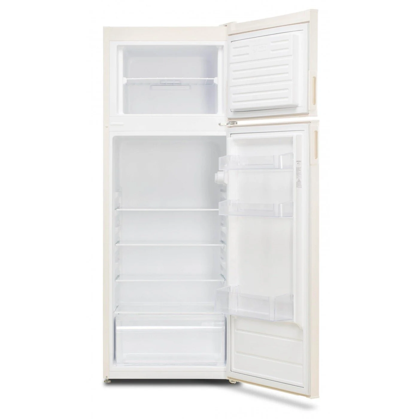Frigider cu doua usi LDK LF-220EB, Capacitate 213 l, Less Frost, Termostat ajustabil, Iluminare LED, H 144 cm, Bej [1]