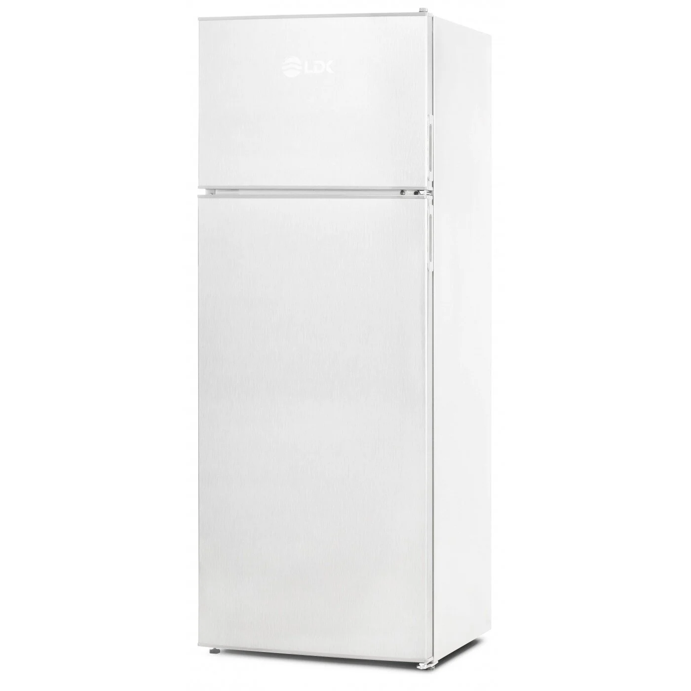 Aparate frigorifice - Frigider cu doua usi LDK LF-220EW, Capacitate 213 l, Less Frost, Termostat ajustabil, Iluminare LED, H 144 cm, Alb