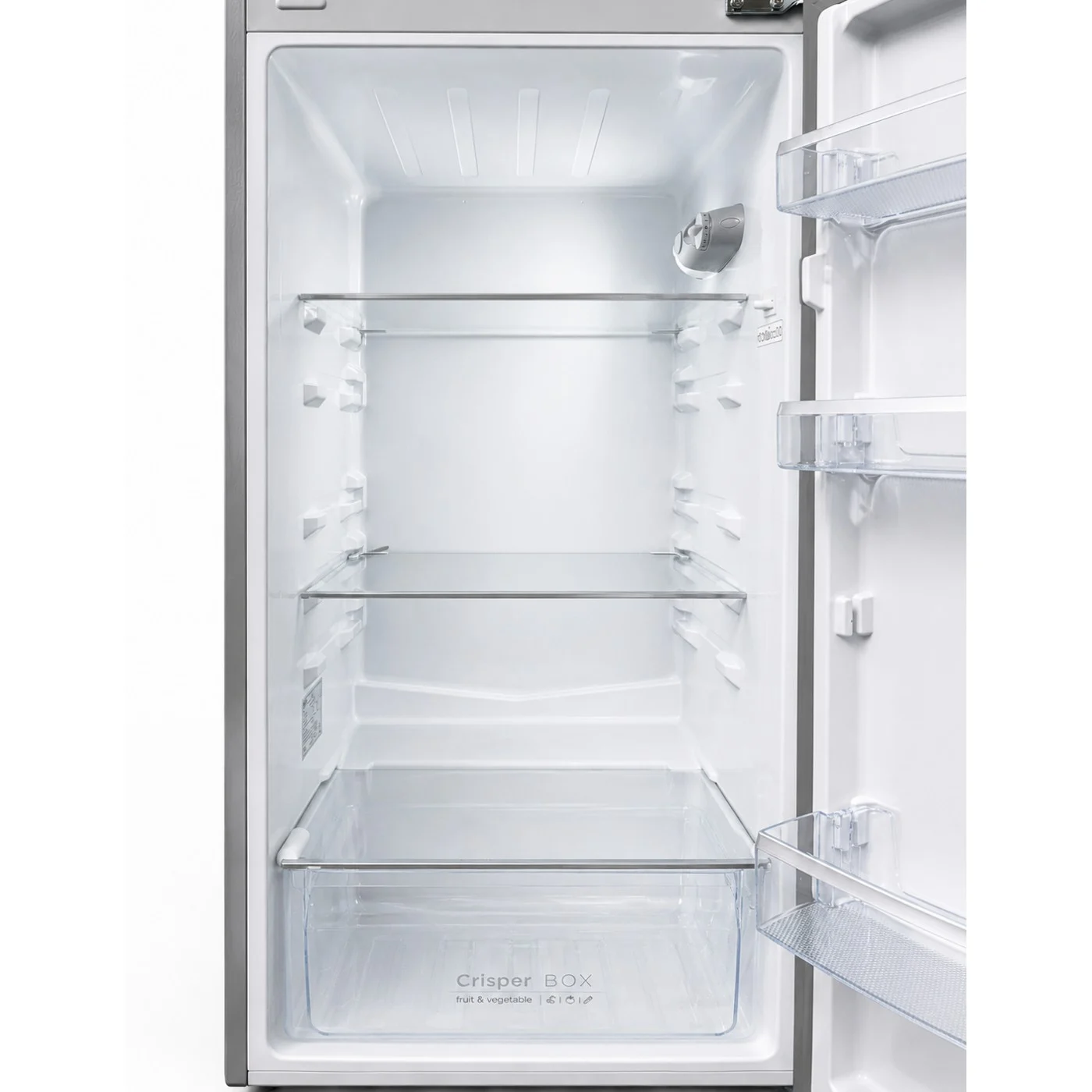 Frigider cu doua usi LDK LF-220S SP, Clasa E, Capacitate 211 l, Less Frost, Termostat ajustabil, Iluminare LED, H 144 cm, Argintiu [3]