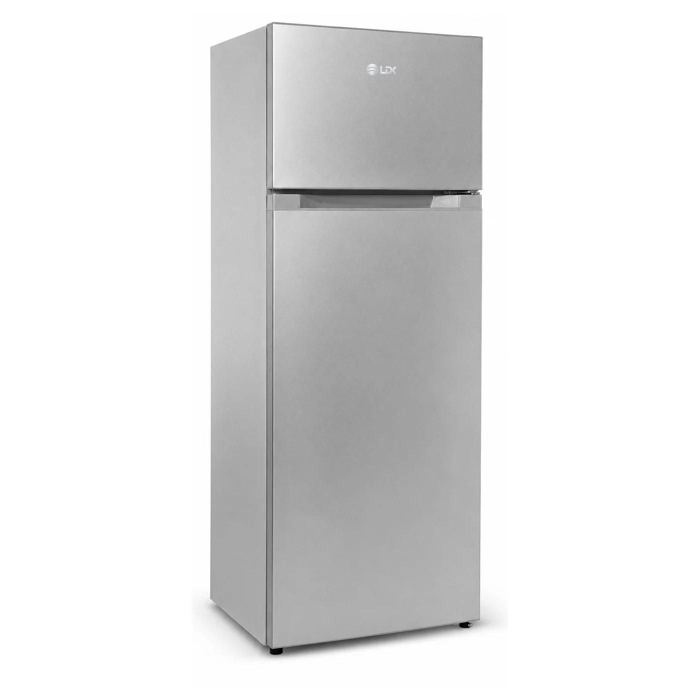 Frigider cu doua usi LDK LF-220S SP, Clasa E, Capacitate 211 l, Less Frost, Termostat ajustabil, Iluminare LED, H 144 cm, Argintiu [1]
