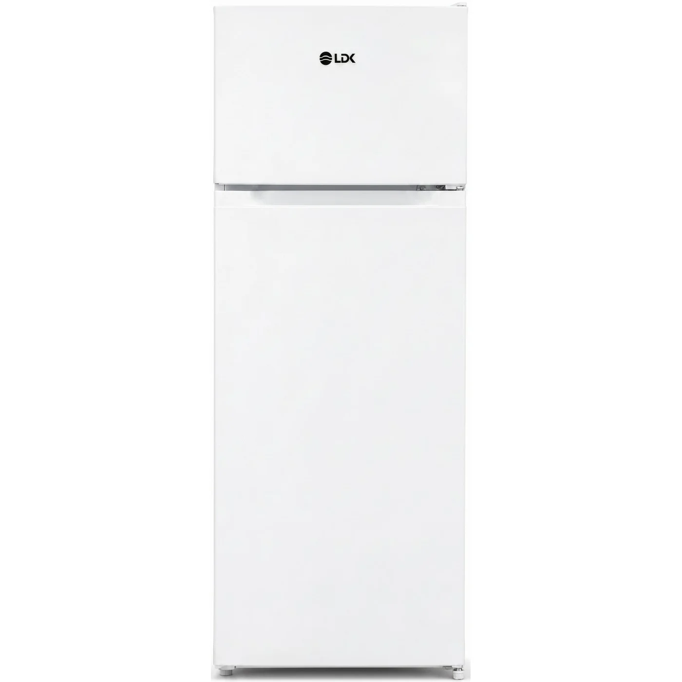Aparate frigorifice - Frigider cu doua usi LDK LF 220W, Clasa E, Capacitate 211 l, H 144 cm, Alb