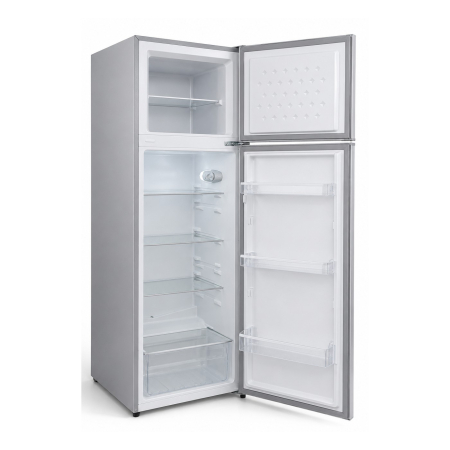 Frigider cu doua usi LDK LF 261S, Clasa E, Capacitate 261 l, Less Frost, Termostat ajustabil, Iluminare LED, H 170 cm, Argintiu [3]