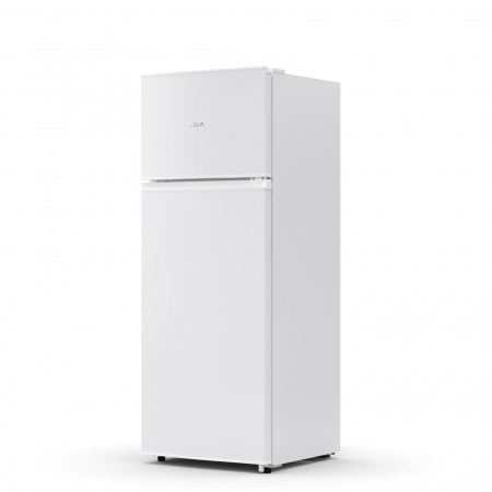 BUCATARIE - Frigider cu doua usi Tesla RD2100ME, 207 l, Iluminare LED, Clasa E, usi reversibile, H 143 cm, Alb