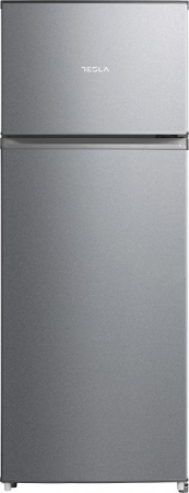 Frigider cu doua usi Tesla RD2100MSE, 207 l, Iluminare LED, Clasa E, usi reversibile, H 143 cm, Argintiu [1]