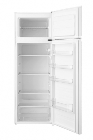 Frigider cu doua usi VIVAX DD-235E W, 235L, Clasa E, Termostat reglabil, Iluminare LED, Usi reversibile, Suprafata painted metal, 4 Rafturi de Sticla securizata, H 160 cm, Alb [3]