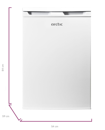 Frigider cu o usa Arctic AF125M40W, volum 114 L, clasa E, Fast Freeze Zone, Garden Fresh, Alb [3]