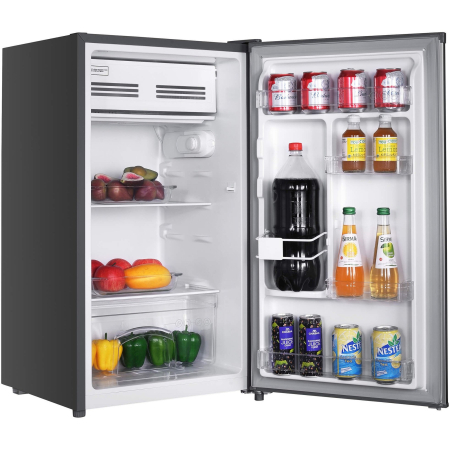 Aparate frigorifice - Frigider cu o usa Arctic ATF906SN, 89 l, Garden Fresh, Mix Zone, XXL BOTTLE, Clasa E, H 84 cm, Argintiu