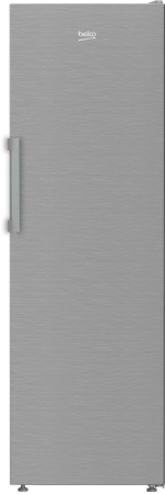 Aparate frigorifice - Frigider cu o usa Beko, No Frost, 365 L, 186.5 H, Clasa energetica E, Deschidere usa: Usi reversibile, Argintiu