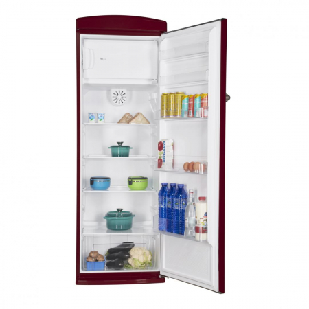 Frigider cu o usa Fram FSD-VRR315BDF+, 315l, Ventilator, Lumina LED, H 176.9 cm, Visiniu [1]