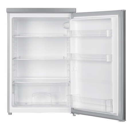Frigider Heinner HF-HM127SE++, 127 L, Clasa energetică E, Dezghețare automată, Control mecanic cu termostat ajustabil, Ușă reversibilă, LED, Argintiu [1]