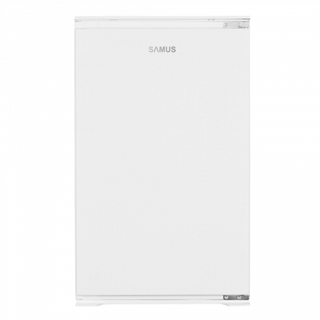 Frigidere - Frigider incorporabil cu o ușă Samus SFBI172, 118L, Clasa F, Termostat Reglabil, Ușă Reversibilă, Iluminare LED, H 88 cm, Alb